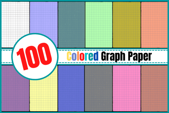 100 Sheets of Colored Graph Paper: A Design Essential