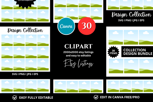30 Clipart Etsy Mockup: Elevate Your Digital Product Presentations