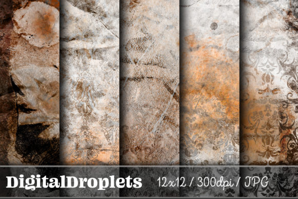 Antique Damask Prints Vol. 3.2: Vintage Depth for Modern Design