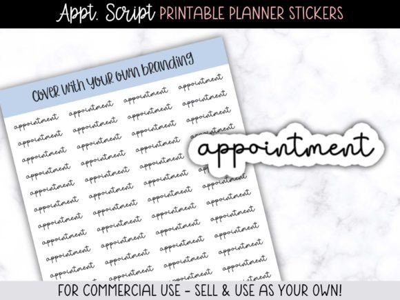 Appointment Script Planner Stickers: A Designer's Shortcut