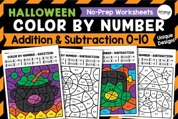 Halloween Color by Number: A Designer's Educational Asset