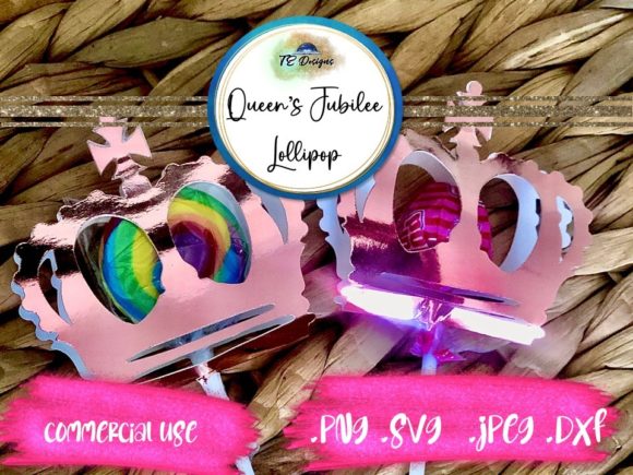 Platinum Jubilee Lollipop Holder: A Versatile Design Asset