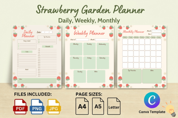 Strawberry Garden Planner Set: A Designer's Guide to Aesthetic Organization