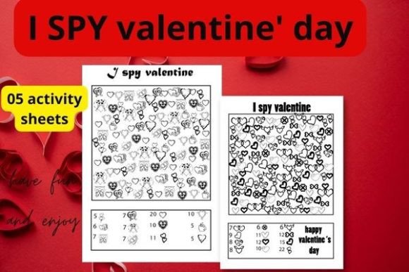 Visual Discovery: I Spy Valentine’s Day Activity Sheets